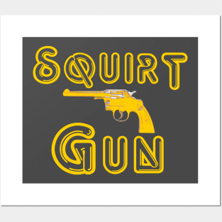 Squirt Gun logo Posters and Art